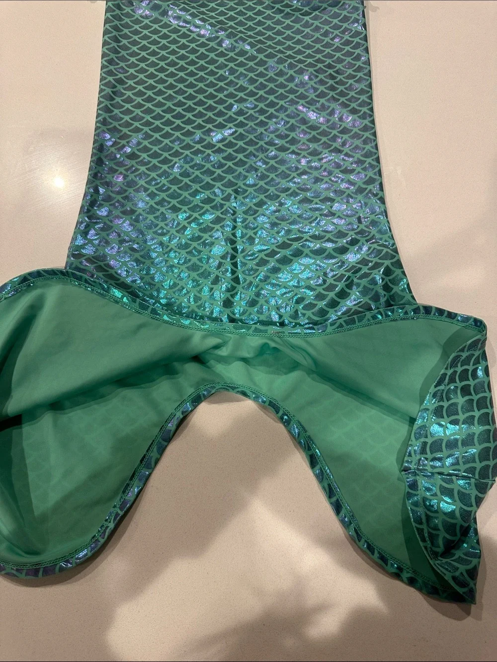 Mermaid/Ariel Sequin Swimsuit Set - Green & Purple